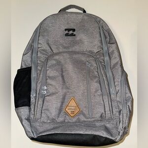 Billabong Command Backpack Grey Heather 29L Laptop Compartment School Travel